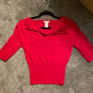 Cache, red, size small top
